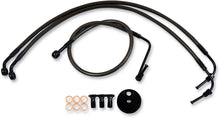 Load image into Gallery viewer, LA Choppers Brake Lines - Mini Ape Hanger Handlebars - Midnight LA-8154B08M - Side View