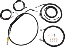 Load image into Gallery viewer, LA Choppers Cable Kit - 12" - 14" Handlebars - ABS - Black LA-8056KT3-13B - Main Product View
