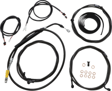 Load image into Gallery viewer, LA Choppers Cable Kit - 12" - 14" Handlebars - ABS - Midnight LA-8056KT3-13M - Main Product View