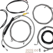Load image into Gallery viewer, LA Choppers Cable Kit - 12" - 14" Handlebars - ABS - Stainless LA-8056KT3-13 - Main Product View
