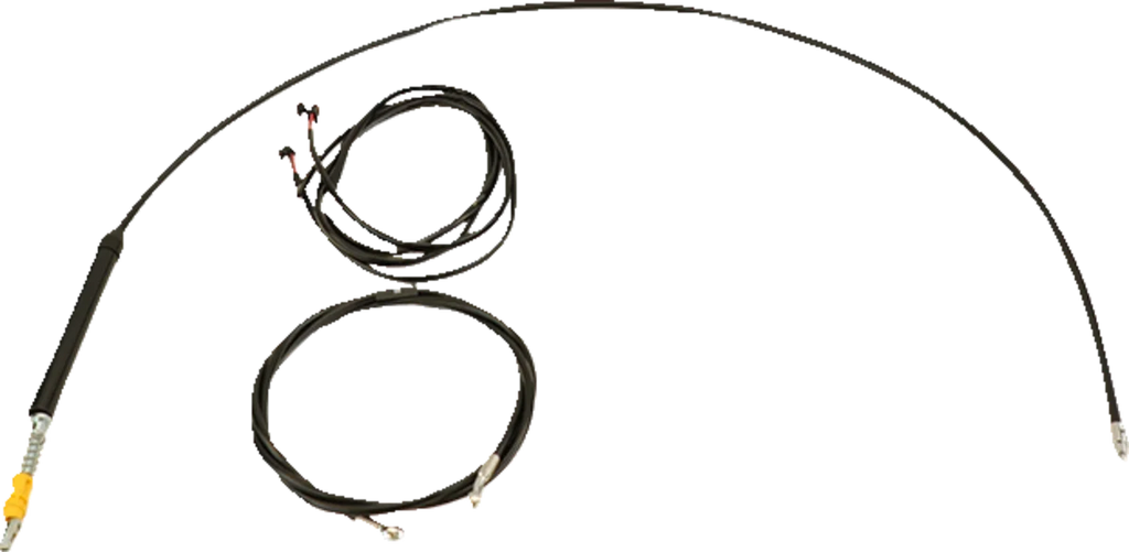 LA Choppers Cable Kit - 12" - 14" Handlebars - Black LA-8060KT3-13B - Main Product View