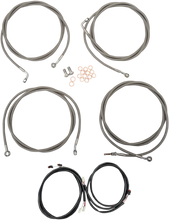 Load image into Gallery viewer, LA Choppers Cable Kit - 12" - 14" Handlebars - Black LA-8062KT3-13B