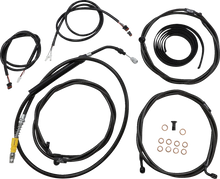 Load image into Gallery viewer, LA Choppers Cable Kit - 15" - 17" Handlebars - ABS - Black LA-8056KT3-16B - Main Product View