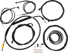 Load image into Gallery viewer, LA Choppers Cable Kit - 15" - 17" Handlebars - ABS - Midnight LA-8056KT3-16M - Main Product View