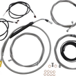 Load image into Gallery viewer, LA Choppers Cable Kit - 15" - 17" Handlebars - ABS - Stainless LA-8056KT3-16 - Main Product View