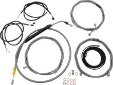 Load image into Gallery viewer, LA Choppers Cable Kit - 15" - 17" Handlebars - ABS - Stainless LA-8056KT3-16 - Main Product View