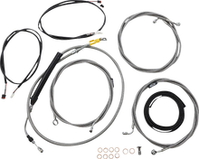 Load image into Gallery viewer, LA Choppers Cable Kit - 15" - 17" Handlebars - ABS - Stainless LA-8058KT3-16 - Main Product View