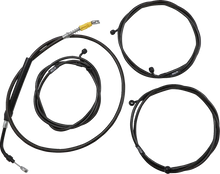 Load image into Gallery viewer, LA Choppers Cable Kit - 18" - 20" Handlebars - ABS - Midnight LA-8056KT3-19M - Main Product View