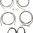Load image into Gallery viewer, LA Choppers Cable Kit - 18" - 20" Handlebars - ABS - Midnight LA-8056KT3-19M - Detail View