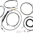 Load image into Gallery viewer, LA Choppers Cable Kit - 18" - 20" Handlebars - ABS - Stainless LA-8058KT3-19 - Main Product View
