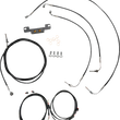 Load image into Gallery viewer, LA Choppers Cable Kit - Stock Handlebars - ABS - Black LA-8056KT3-08B - Main Product View