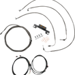 Load image into Gallery viewer, LA Choppers Cable Kit - Stock Handlebars - ABS - Stainless LA-8056KT3-08 - Main Product View