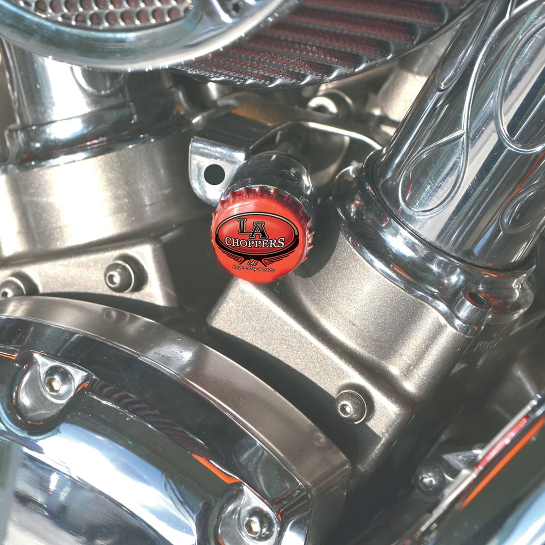 LA Choppers Choke Knob - Bottle Cap LA-7608-01 - Side View