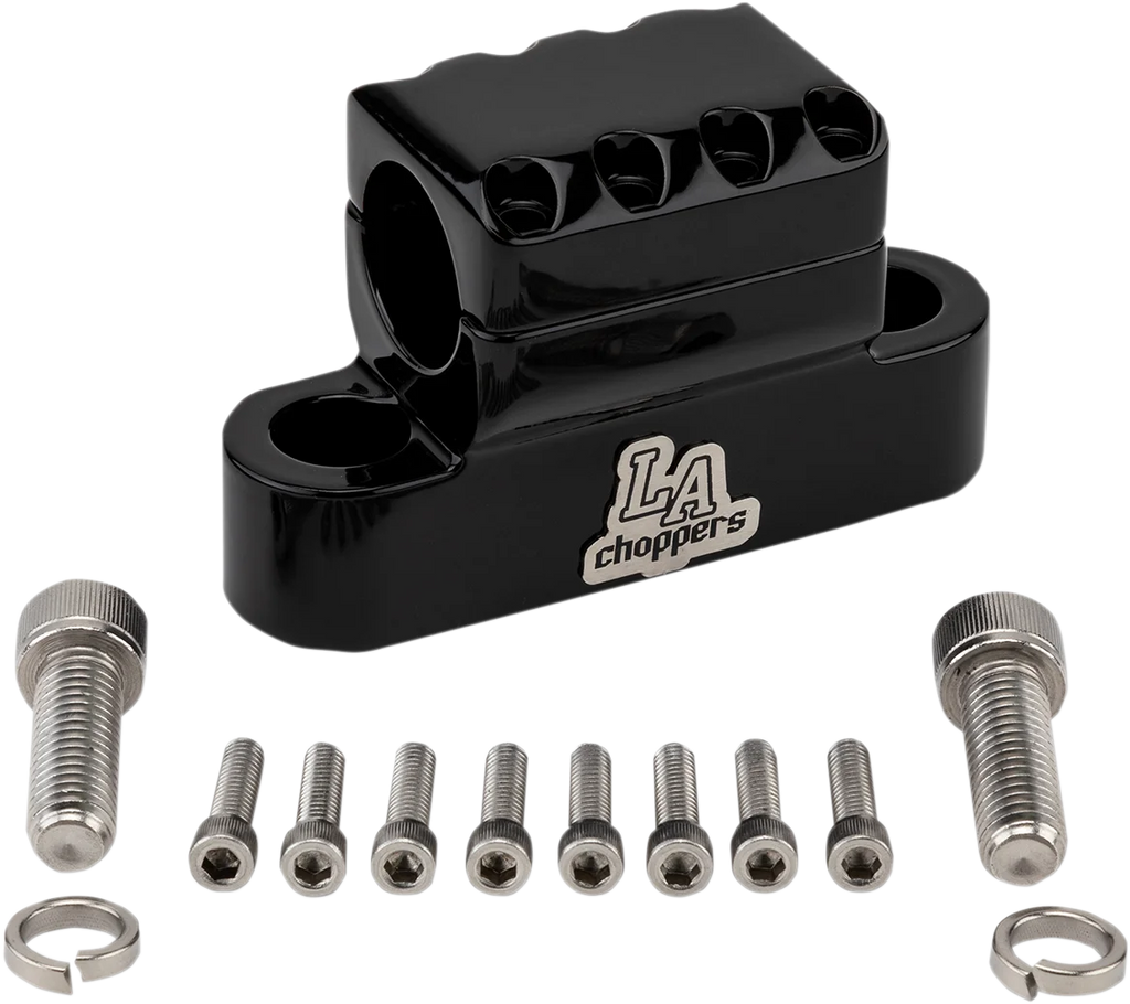 LA Choppers Clamp - Kage Fighter - Black LA-7335-XXCB - Main Product View