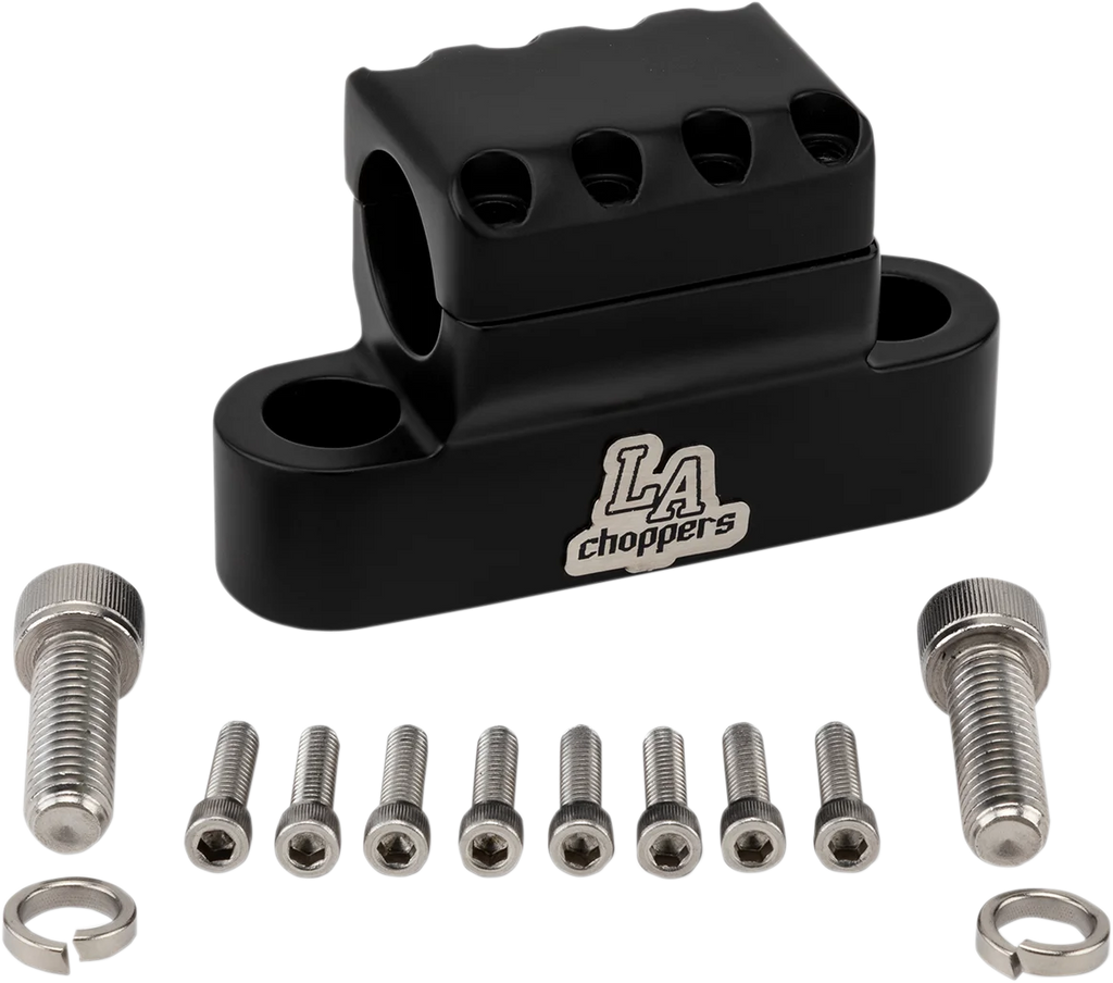 LA Choppers Clamp - Kage Fighter - Flat Black LA-7335-XXCM - Main Product View