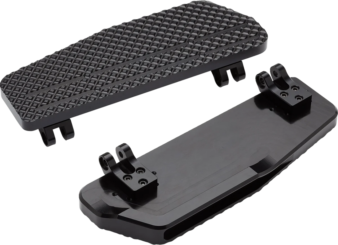 LA Choppers County Line Billet Floorboards - Black - FL LA-P101-00B - Side View