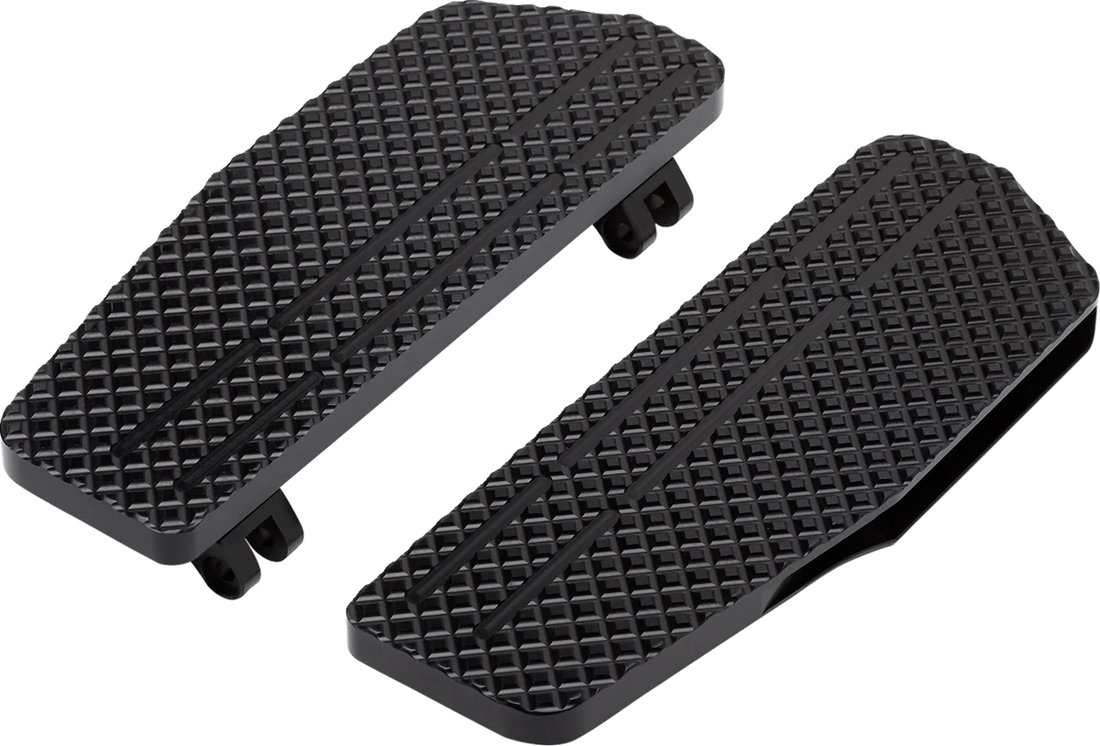 LA Choppers County Line Billet Floorboards - Black - FL LA-P101-00B - Back View