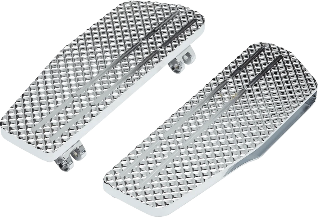 LA Choppers County Line Billet Floorboards - Chrome - FL LA-P101-00C - Main Product View