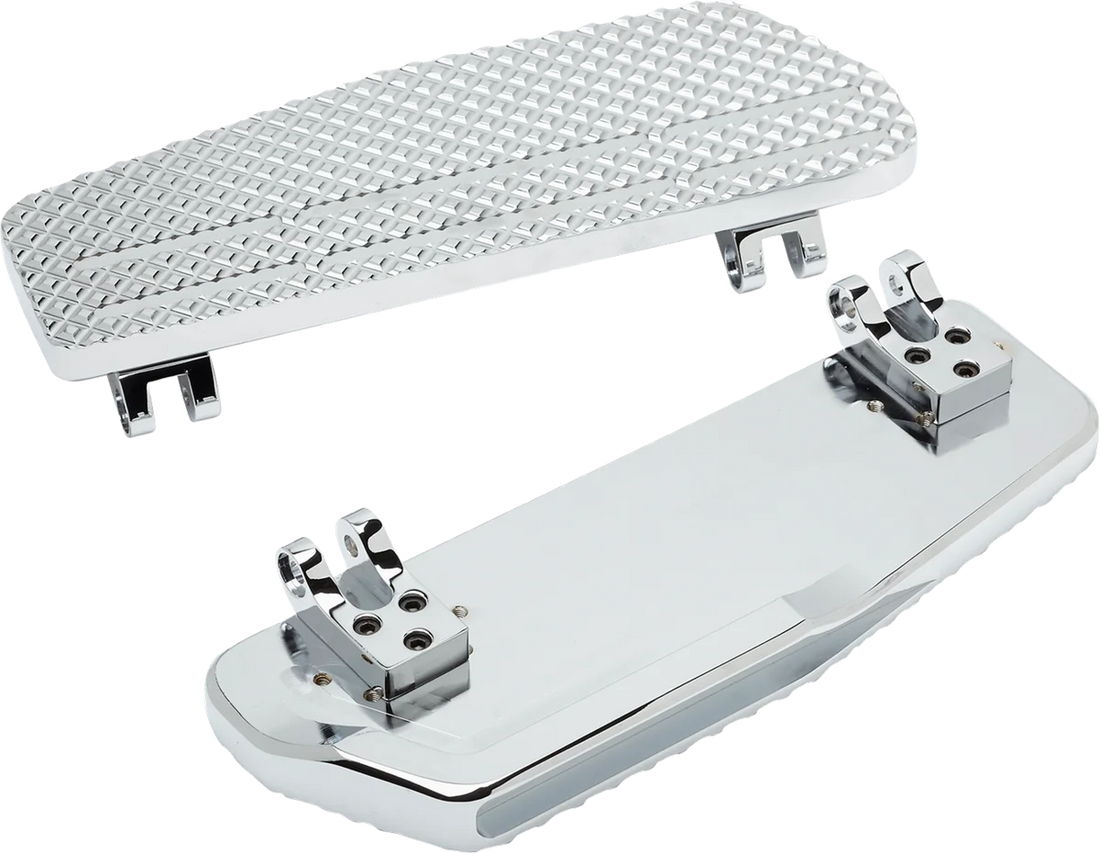 LA Choppers County Line Billet Floorboards - Chrome - FL LA-P101-00C - Side View
