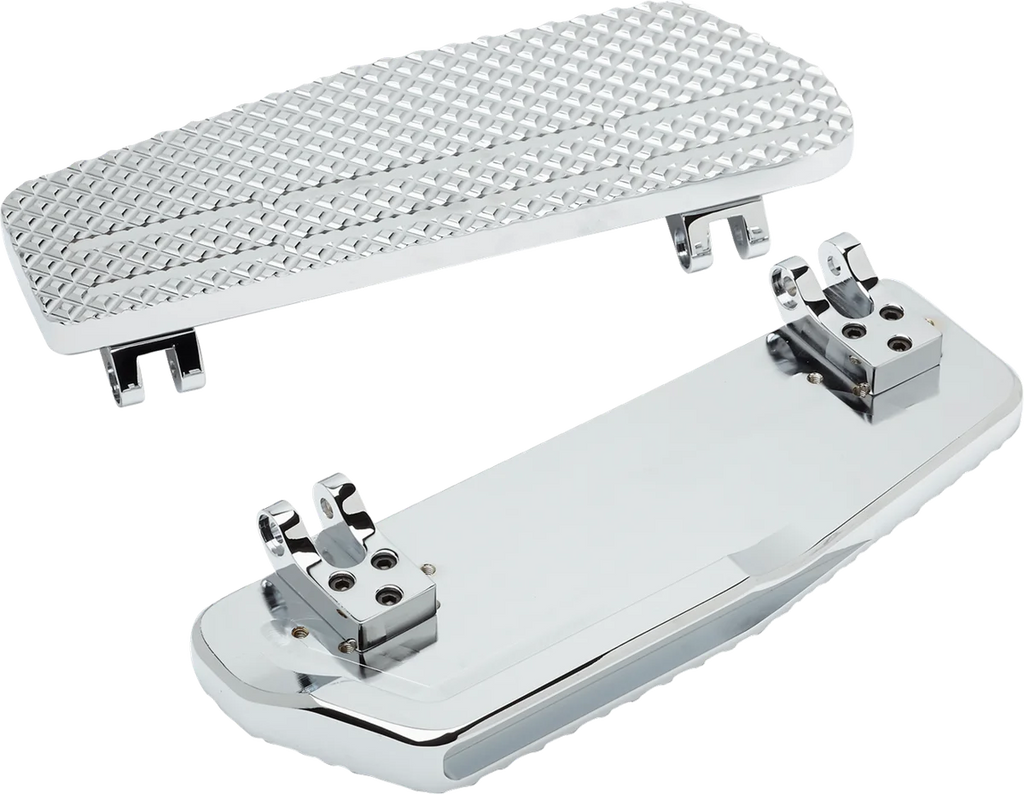 LA Choppers County Line Billet Floorboards - Chrome - FL LA-P101-00C - Side View