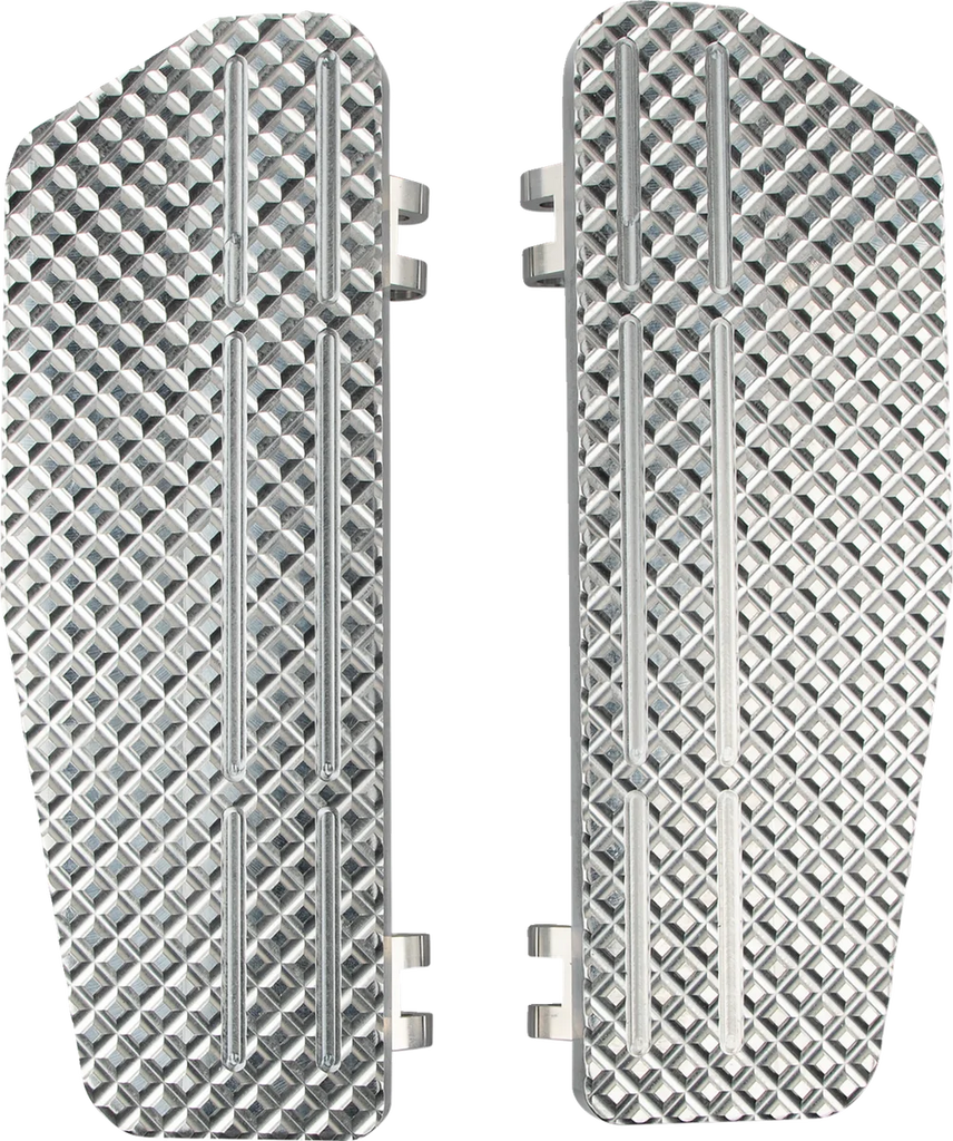 LA Choppers County Line Billet Floorboards - Raw - FL LA-P101-00 - Main Product View
