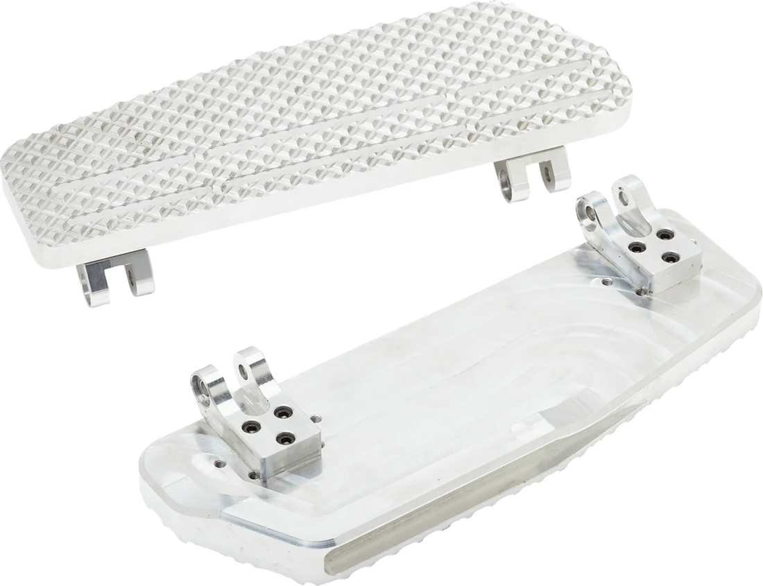 LA Choppers County Line Billet Floorboards - Raw - FL LA-P101-00 - Side View
