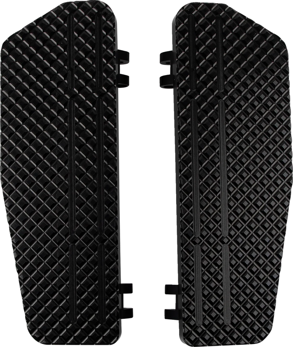 LA Choppers County Line Billet Floorboards - Raw - FL LA-P101-00 - Installation View