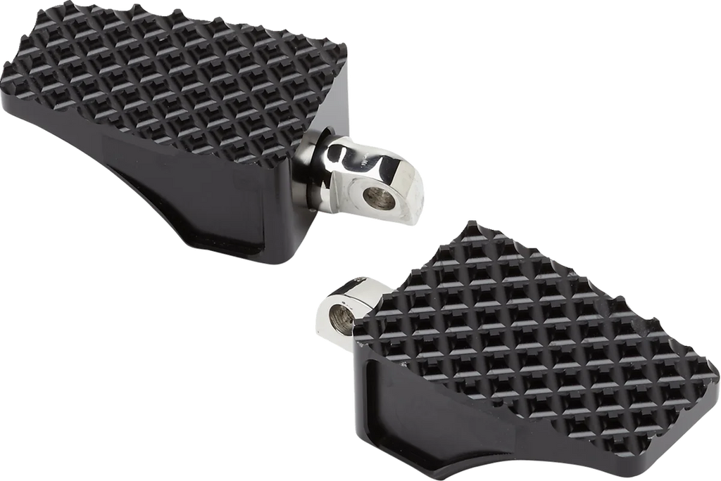 LA Choppers County Line Billet Footpegs - Front - Black LA-P100-01B - Main Product View