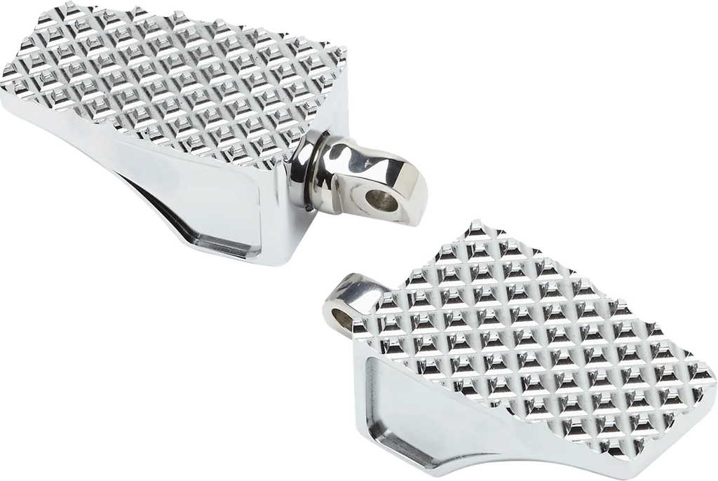 LA Choppers County Line Billet Footpegs - Front - Chrome LA-P100-01C - Main Product View