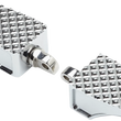Load image into Gallery viewer, LA Choppers County Line Billet Footpegs - Male Mount - Chrome LA-P100-00C - Side View