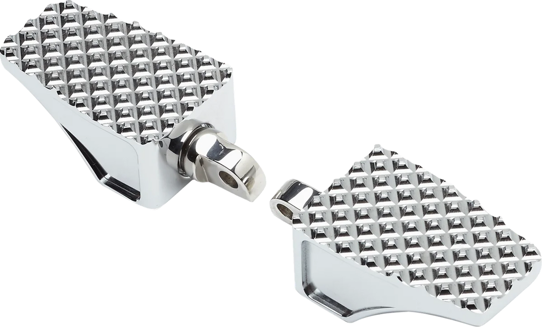 LA Choppers County Line Billet Footpegs - Male Mount - Chrome LA-P100-00C - Side View