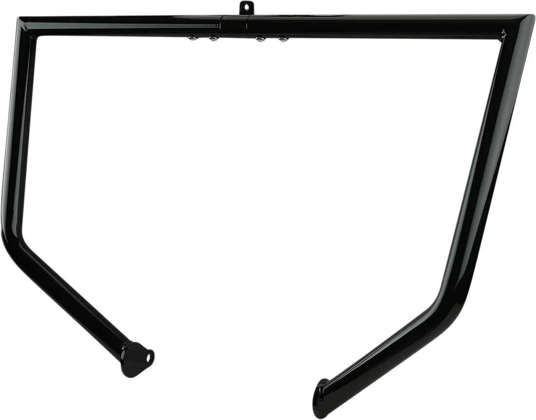 LA Choppers Engine Guard - Black - Twin Peaks LA-7100-00B - Back View