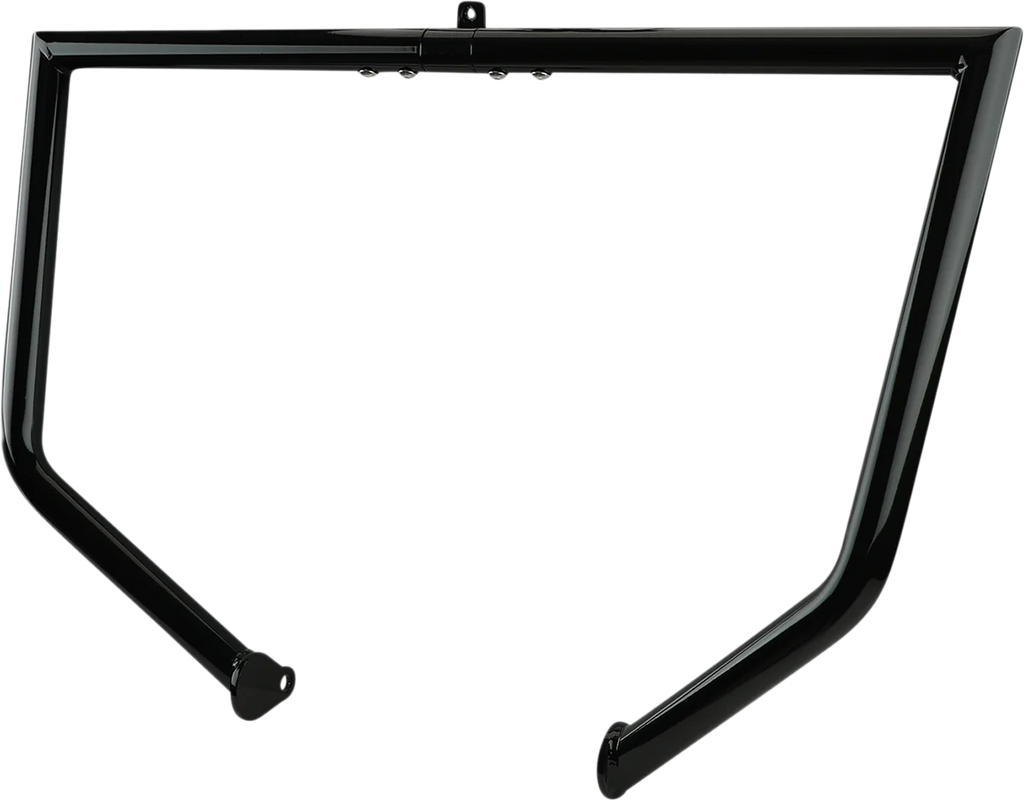 LA Choppers Engine Guard - Black - Twin Peaks LA-7100-00B - Back View