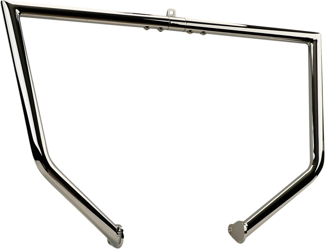LA Choppers Engine Guard - Chrome - Twin Peaks LA-7100-00 - Back View