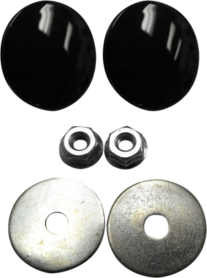 LA Choppers Fairing Mirror Removal Plug - Black LA-9001-00B - Main Product View
