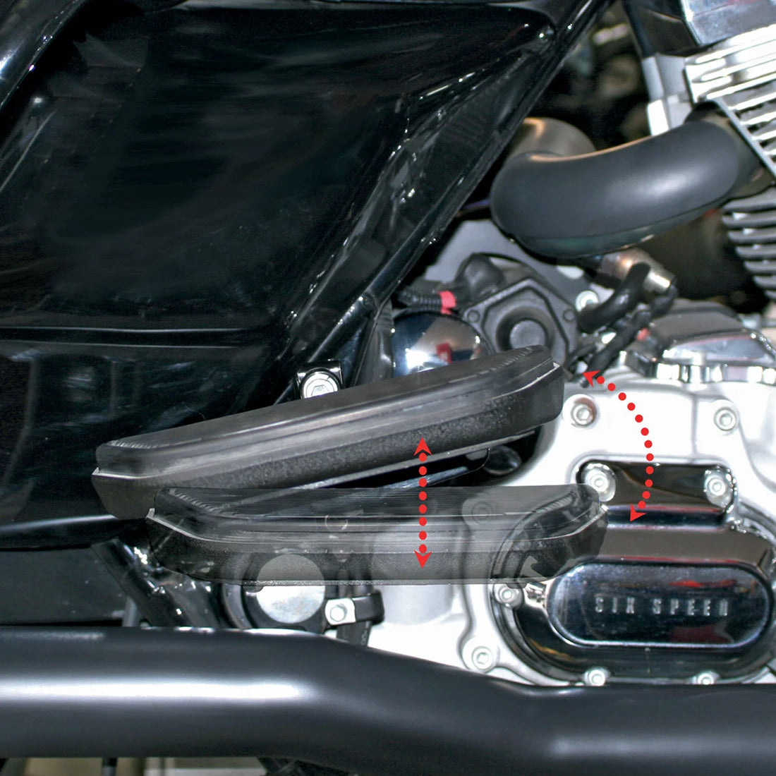 LA Choppers Floorboard Kit LA-7090-06 - Side View