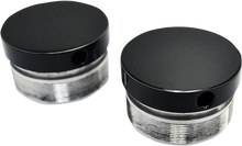 Load image into Gallery viewer, LA Choppers Flush-Mount Fork Cap - Gloss Black Powder Coat - 49 mm LA-7504-49B - Main Product View