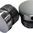 Load image into Gallery viewer, LA Choppers Flush-Mount Fork Cap - Polished - 39 mm LA-7504-39 - Main Product View