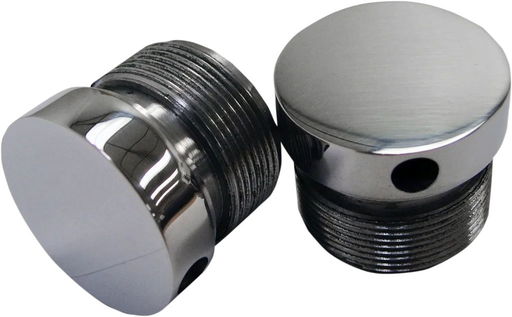 LA Choppers Flush-Mount Fork Cap - Polished - 39 mm LA-7504-39 - Main Product View