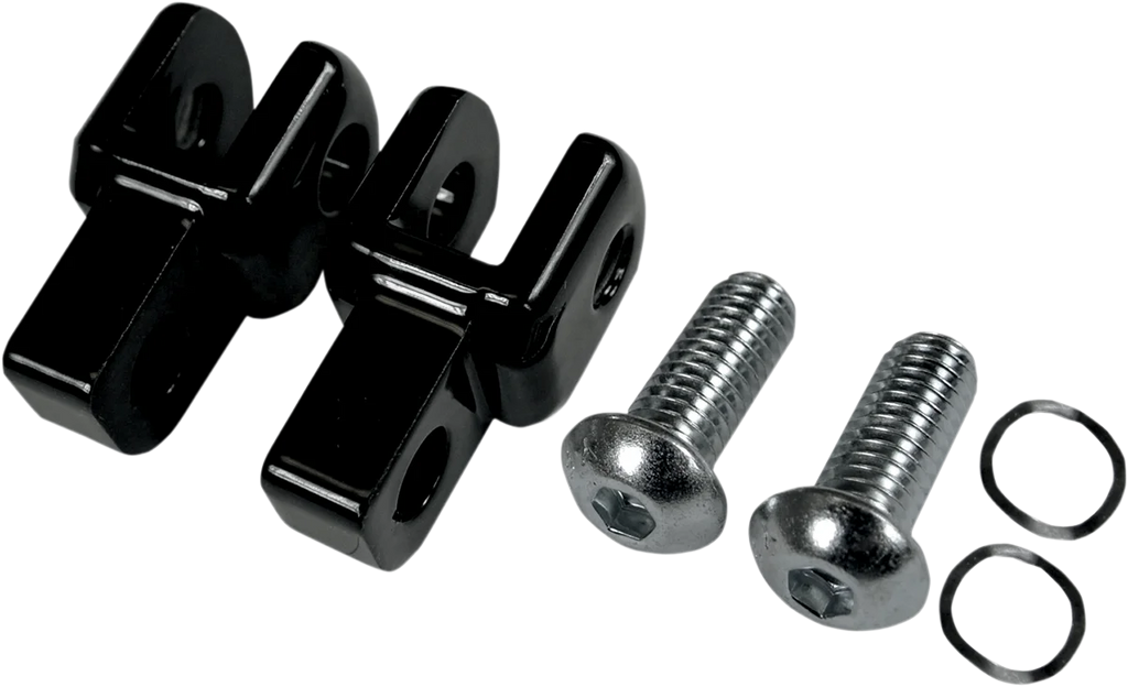 LA Choppers Footpeg Relocator - Black LA-7202-00B - Main Product View