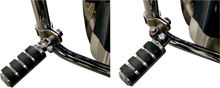 Load image into Gallery viewer, LA Choppers Footpeg Relocator - Black LA-7202-00B - Side View
