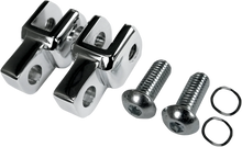 Load image into Gallery viewer, LA Choppers Footpeg Relocator - Black LA-7202-00B - Detail View