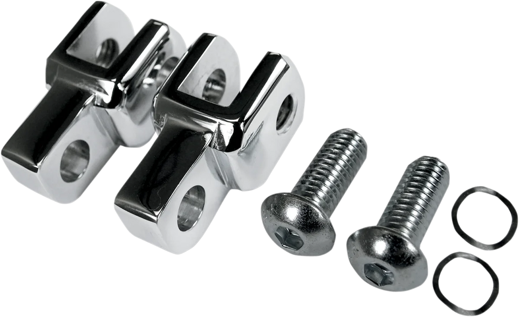 LA Choppers Footpeg Relocator - Chrome LA-7202-00 - Main Product View