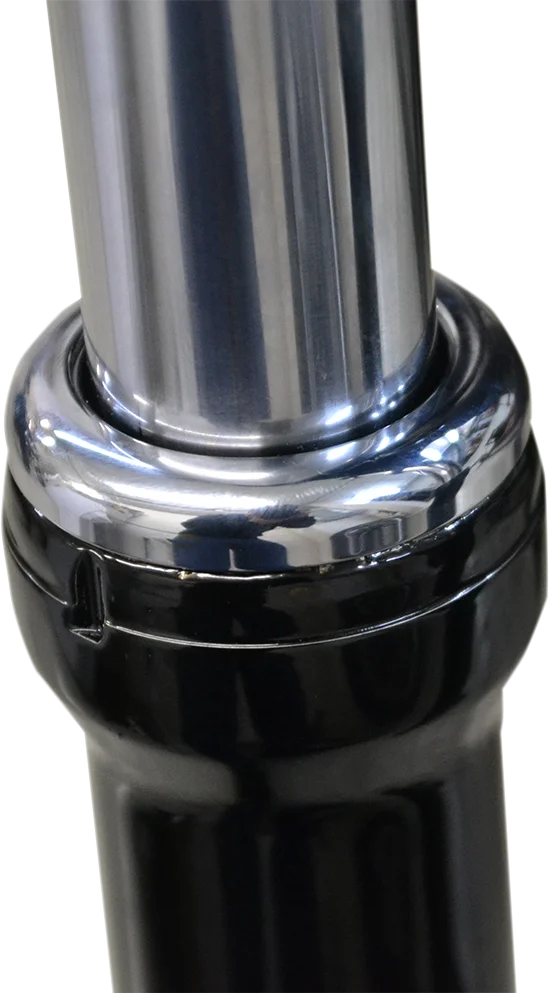 LA Choppers Fork Boot Cover - 39 mm - Chrome LA-7503-39 - Side View