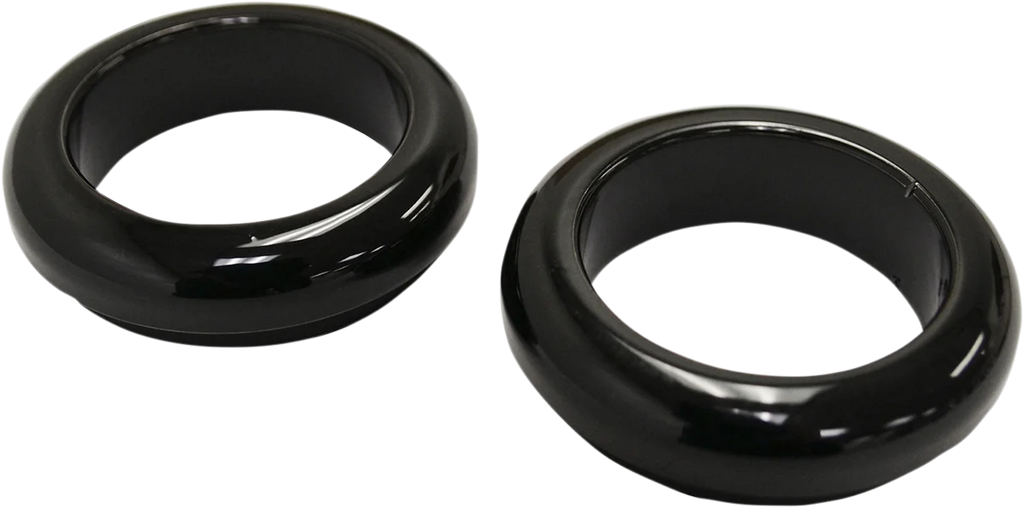 LA Choppers Fork Boot Cover - 39 mm - Gloss Black Powder Coat LA-7503-39B - Main Product View