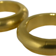 Load image into Gallery viewer, LA Choppers Fork Boot Cover - 49 mm - Brass LA-7503-49G - Main Product View
