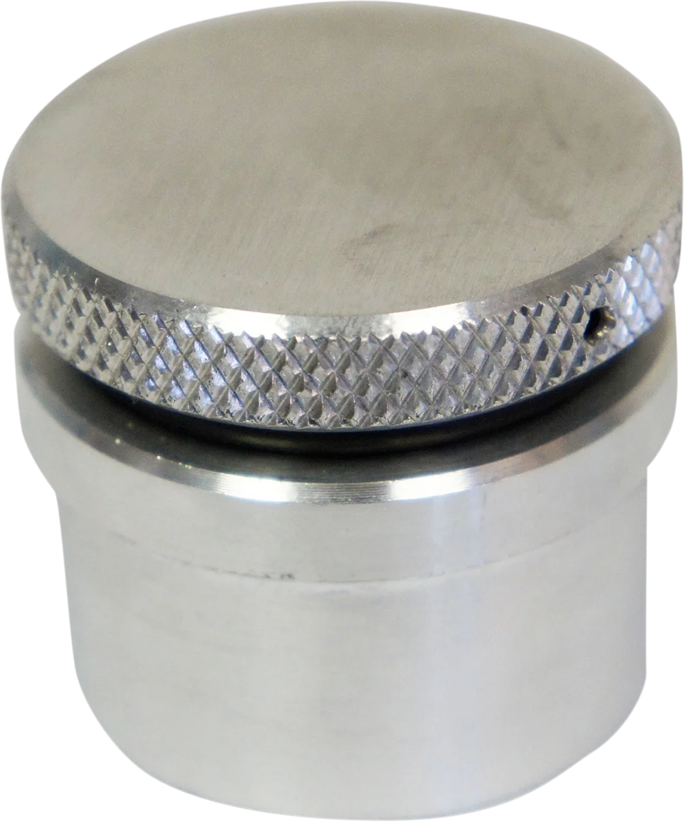 LA Choppers Gas Cap with Weld-on Bung - Aluminum LA-7450-01 - Side View