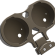 Load image into Gallery viewer, LA Choppers Gauge Mount - Dual - Bronze - Dyna LA-7397-02Z - Main Product View