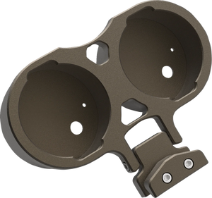 LA Choppers Gauge Mount - Dual - Bronze - Dyna LA-7397-02Z - Main Product View