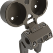 Load image into Gallery viewer, LA Choppers Gauge Mount - Dual - Bronze - Dyna LA-7397-02Z - Side View